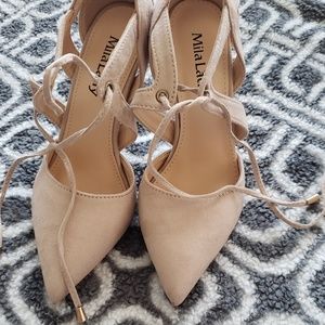Strappy Nude Stilettos